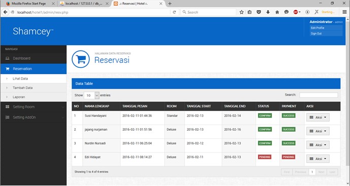 Contoh Laporan Aplikasi Sistem Pemesanan Kamar Hotel