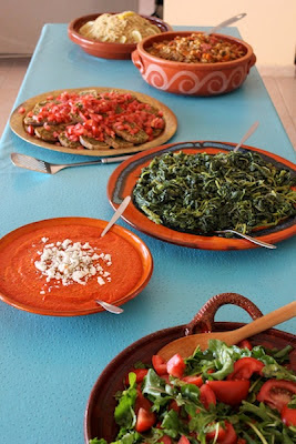 Morroccan Feast with Red Pepper Dip