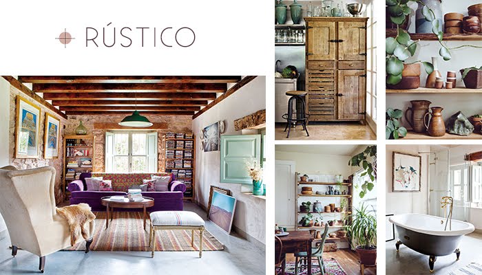 rústico estilo recoración