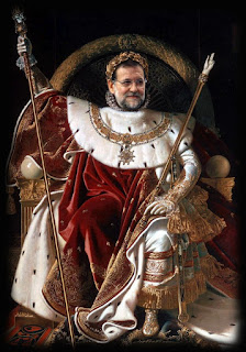 Rajoy el emperador en pelotas. Abuelohara.