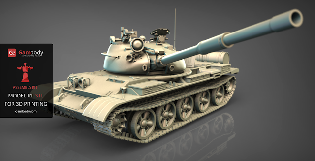 T-62 tank 3d design