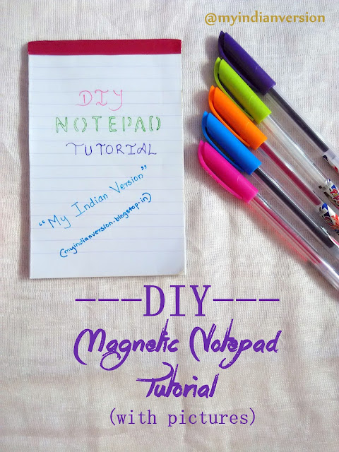 DIY Magnetic Notepad Tutorial DIY Magnetic Notepad Tutorial