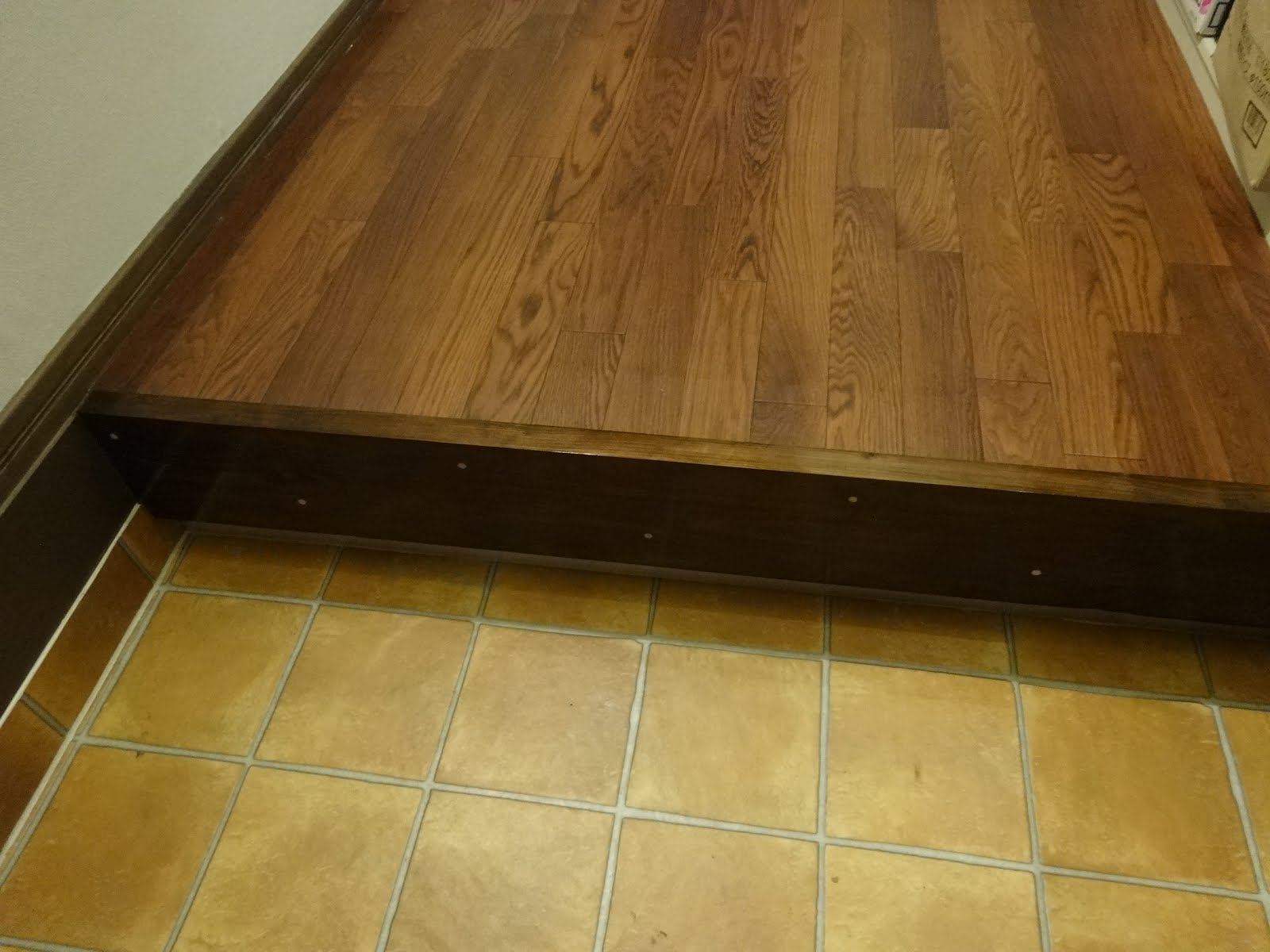 小林家内業 Kobayashi home office blog 玄関框のリフォーム～リフォーム框の自作、無垢材で