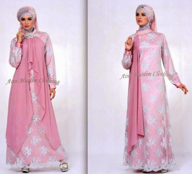  Model  Baju  Muslim Trendy Bahan  Sifon  Terbaru