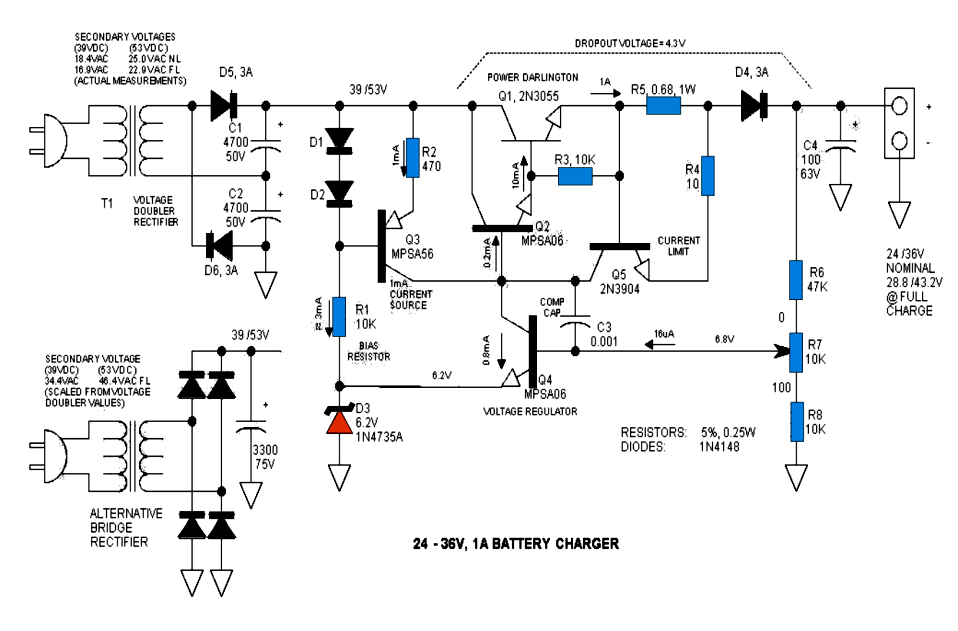 24v Battery charger scematic - Electronics QA