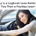 Why is a Logbook Loan Better for You Than a Payday Loan?