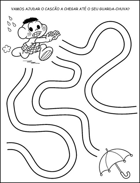 Resultado de imagem para atividade labirinto facil