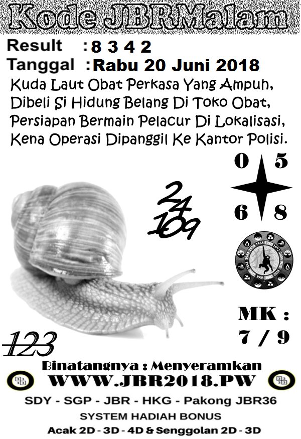 KODE SYAIR HONGKONG RABU 20 JUNI 2018 KODE SYAIR KALONG