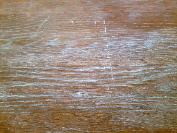 liming wax reveals scratches