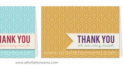 Free Printable Thank You Cards | artsy-fartsy mama