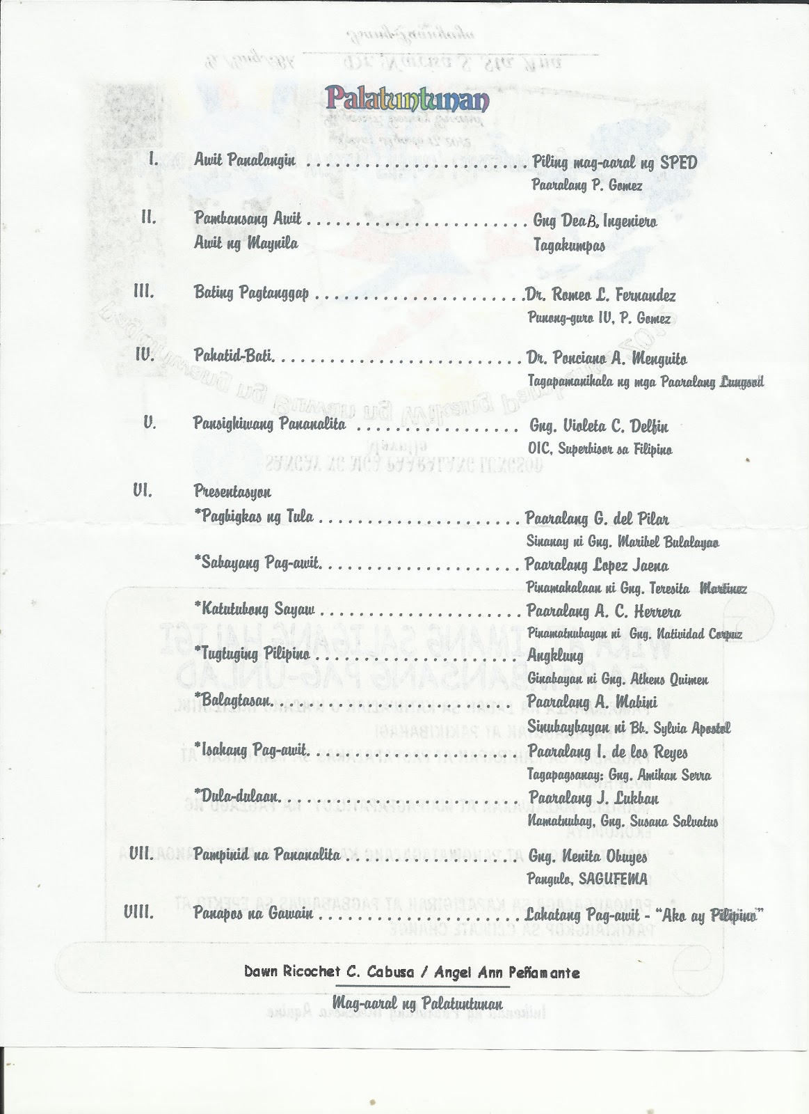 Script Para Sa Buwan Ng Wika - Nehru Memorial