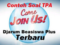Contoh Soal TPA Beasiswa Djarum Beasiswa Plus Contoh Soal TPA Beasiswa Djarum Beasiswa Plus