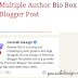 How To Install Multiple Author Bio Box In Blogger
