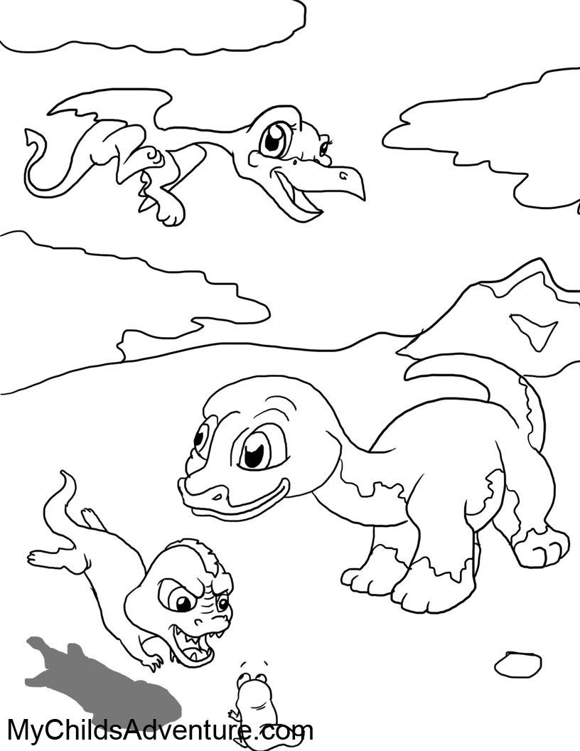 My Childs Adventure: Prehistoric Coloring Pages