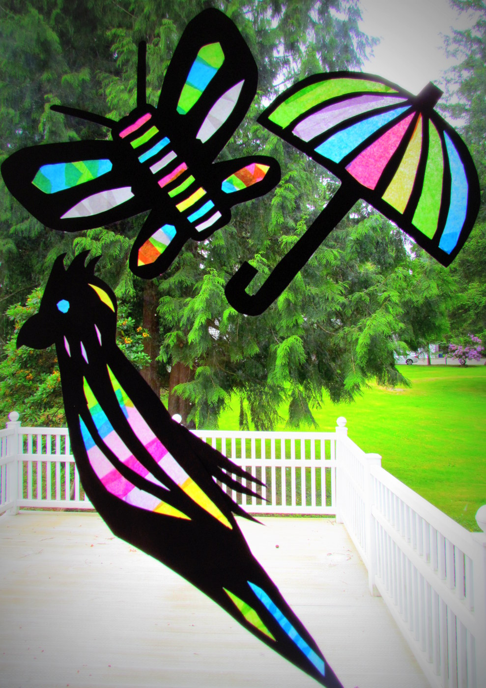 Learn To Grow Suncatcher Tissue Paper Craft...Stained Glass Tissue