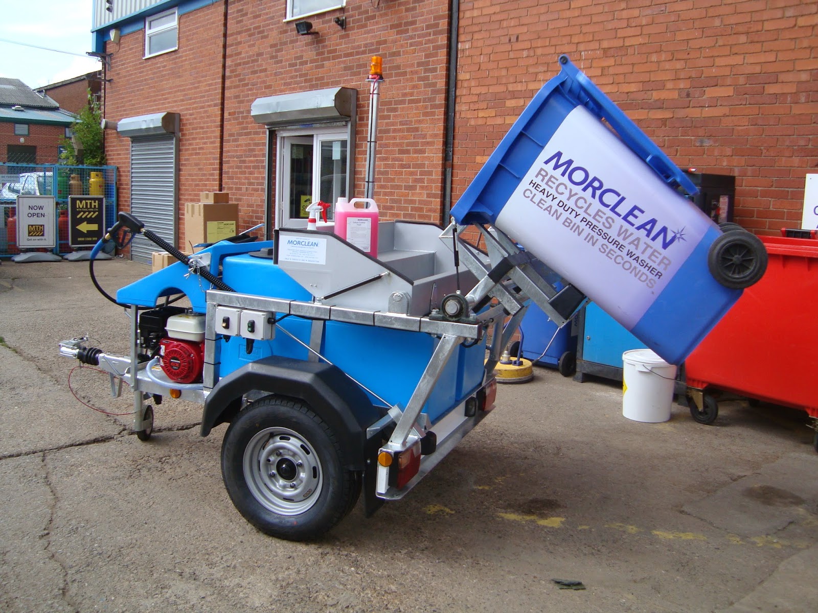 Looking Swish The Morclean Binwash Machine has a little facelift