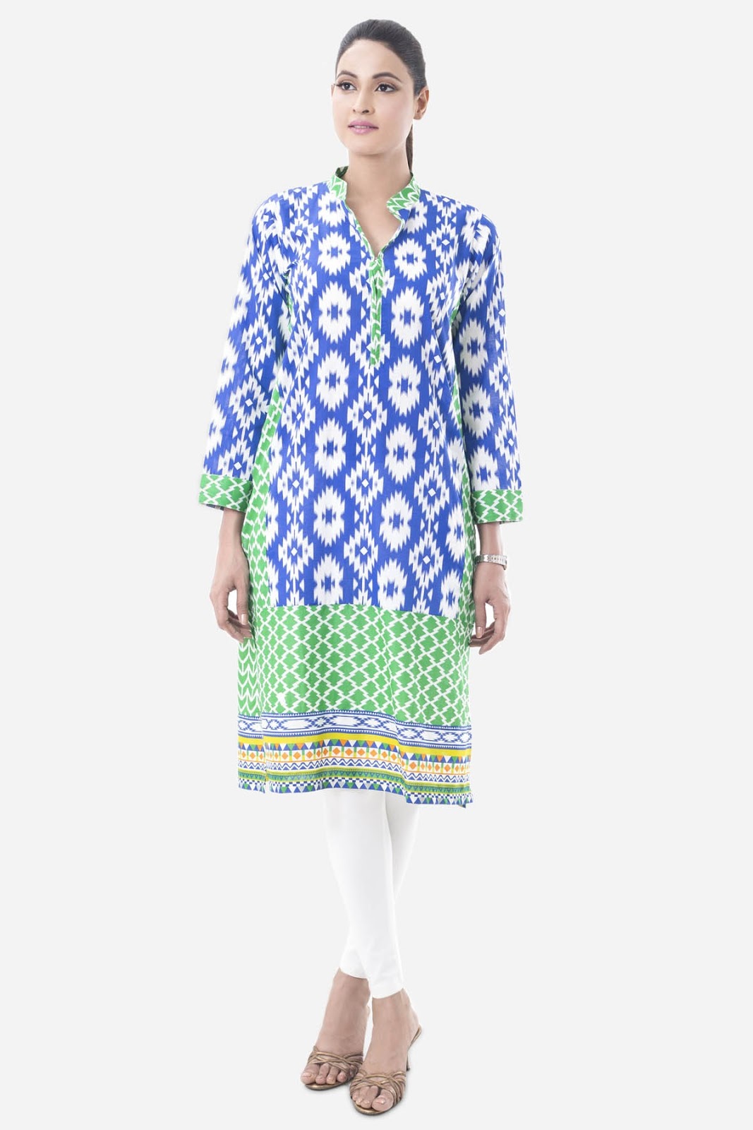 Khaadi Eastern Pret Collection 2015 Long Kurta WKP15011GREEN