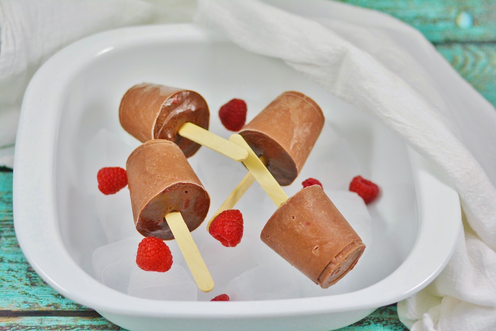Life With 4 Boys Raspberry Almond Fudge Pops Recipe + Giveaway