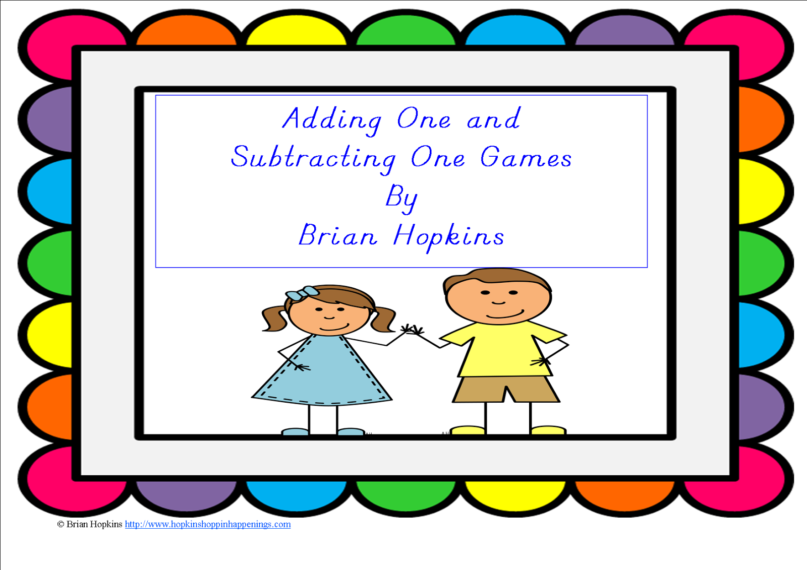 http://www.teacherspayteachers.com/Product/FREEBIE-Adding-One-one-more-Subtracting-One-One-Less-Games-668935