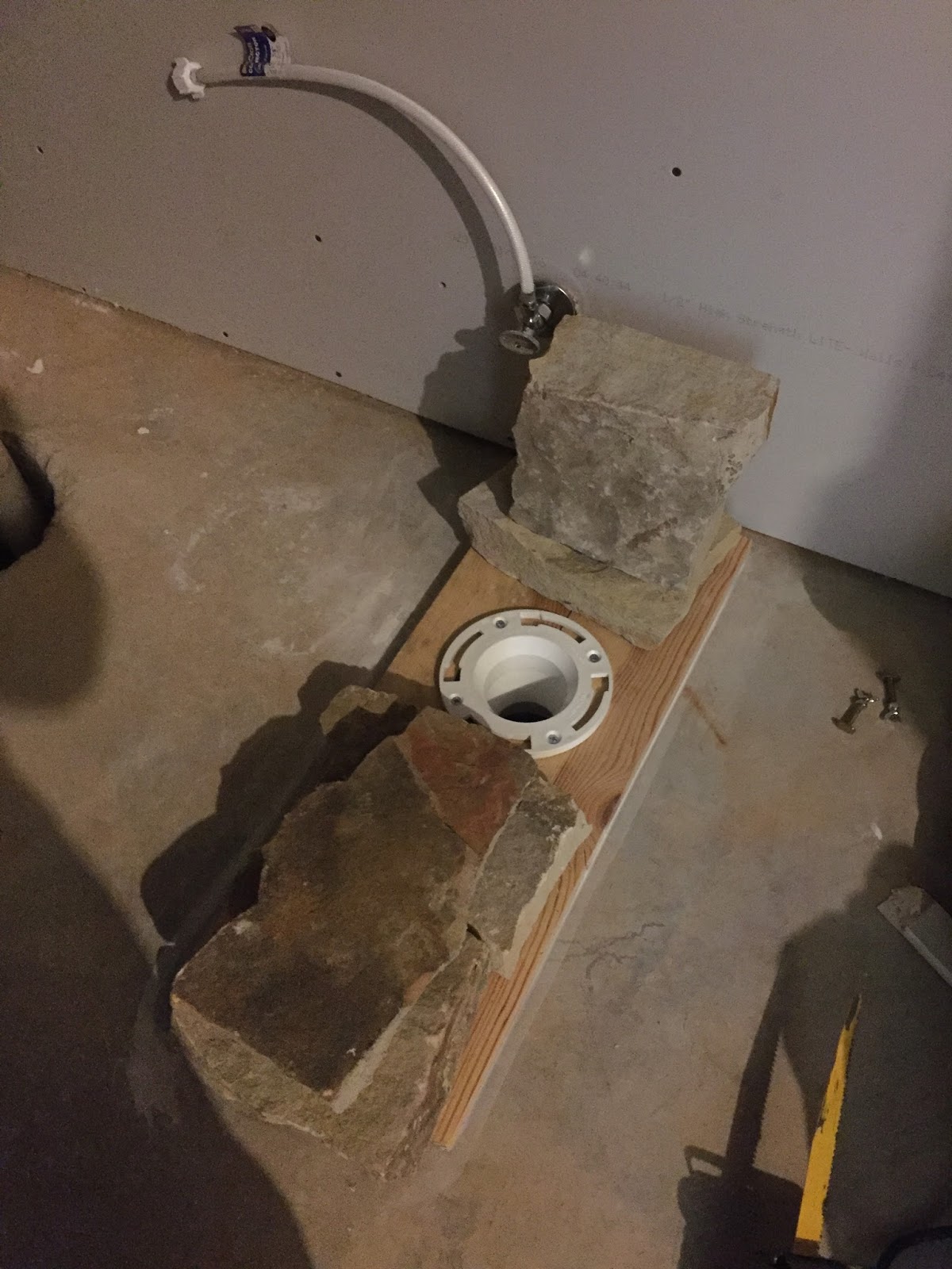 Price Creek DIY Toilet in unfinished basement