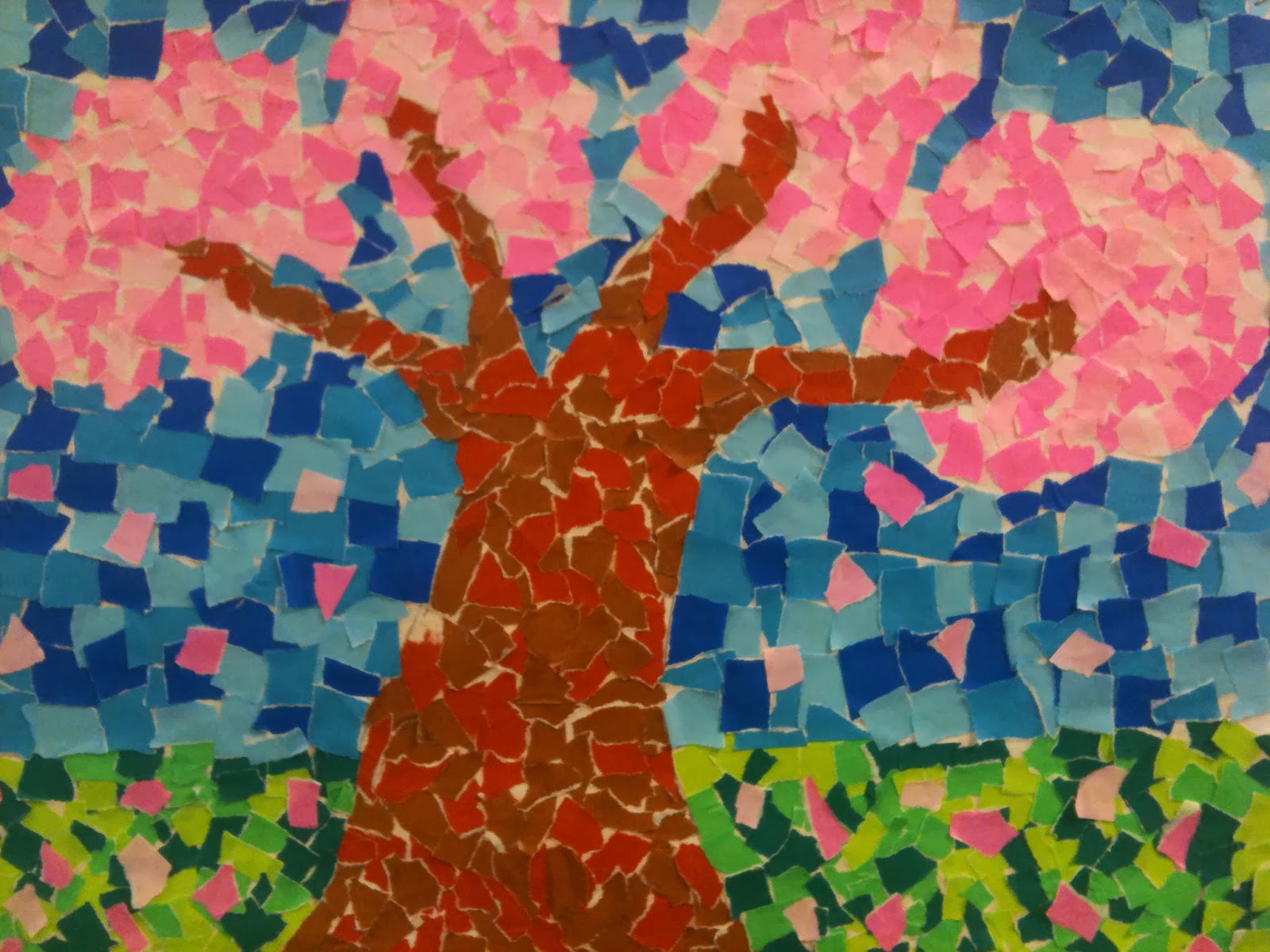 Art Room Blog 4th grade Paper Cut Mosaic...
