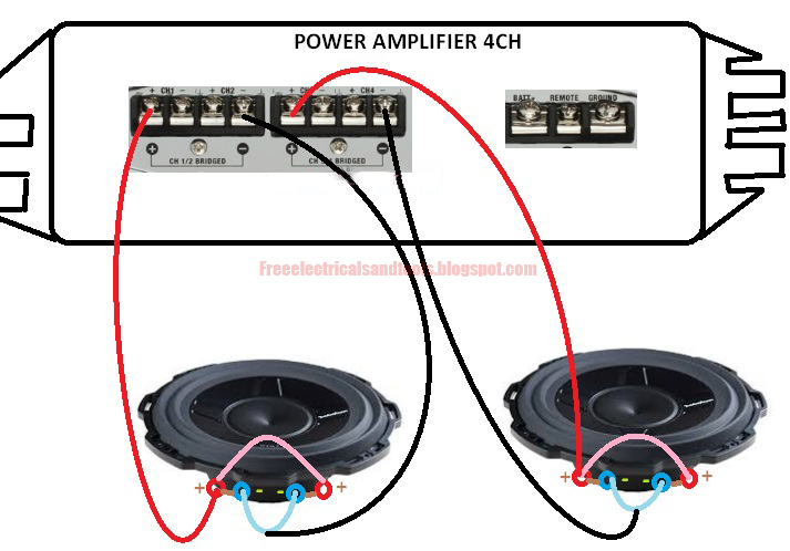 Free Schematic Diagram: Bridging Car Audio Power