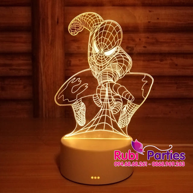 Đèn LED 3D Hình người nhện (725) Den LED 3D Hinh nguoi nhen (725)