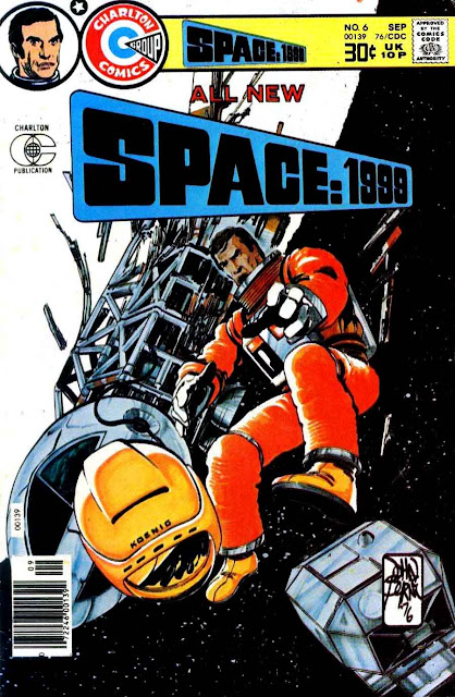 Space 1999 v1 #6 chalrton bronze age comic book cover art by John Byrne Space 1999 v1 #6 chalrton bronze age comic book cover art by John Byrne