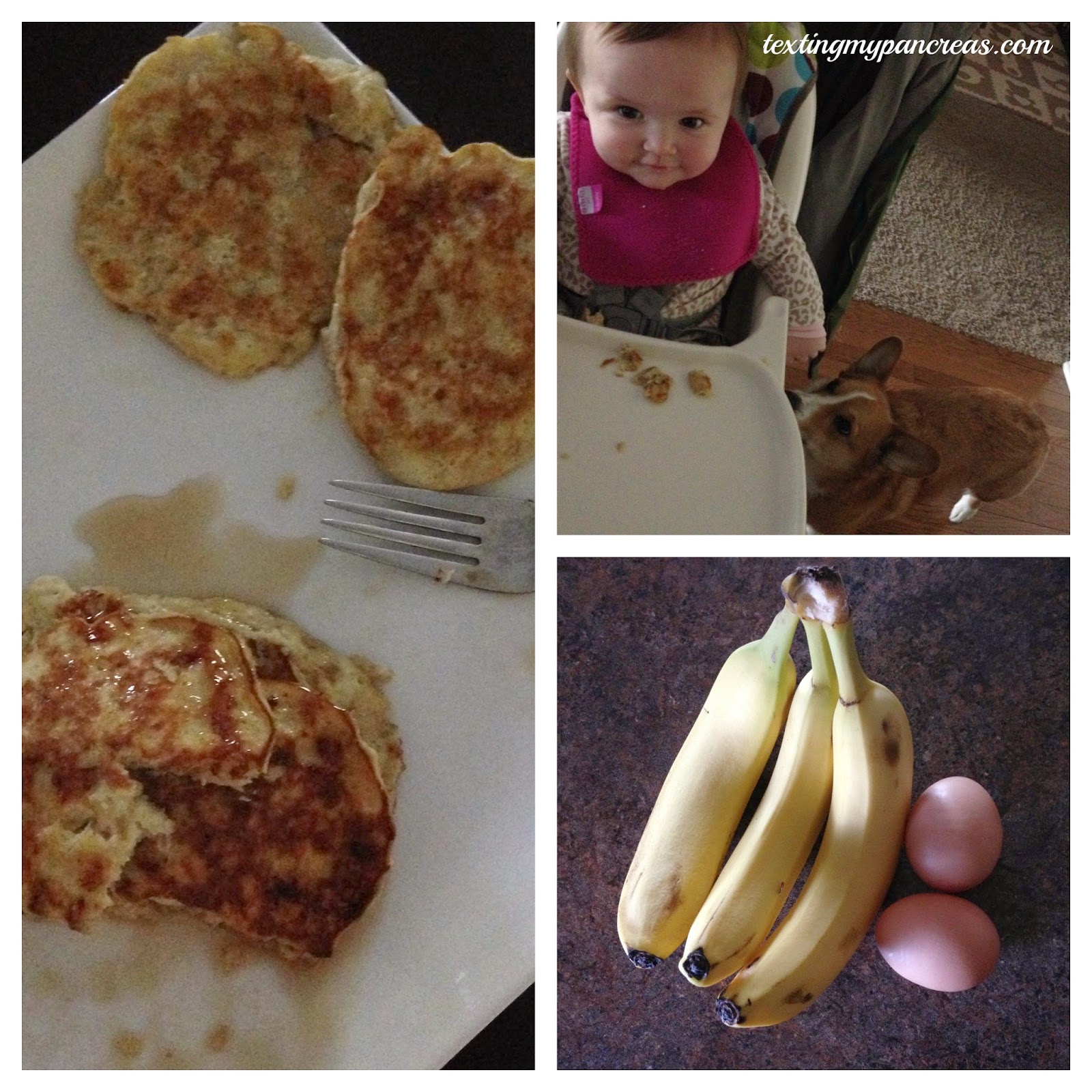 Texting My Pancreas Banana Pancakes.