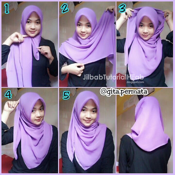 Tutorial Hijab Syar I Sehari Hari | tutorial hijab segi empat untuk sehari hari jilbab Tutorial Hijab Syar I Sehari Hari | tutorial hijab segi empat untuk sehari hari jilbab