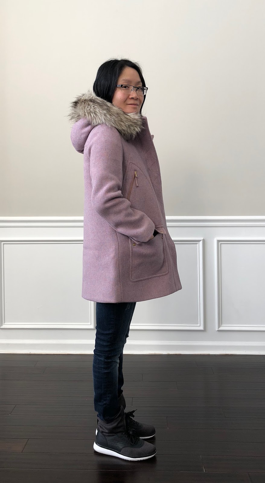 Petite Fashion and Style Blog, J.Crew Andover Peacoat