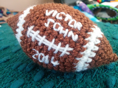 NFL American football crochet