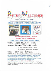 Autism Welcomed Decal (April 15)