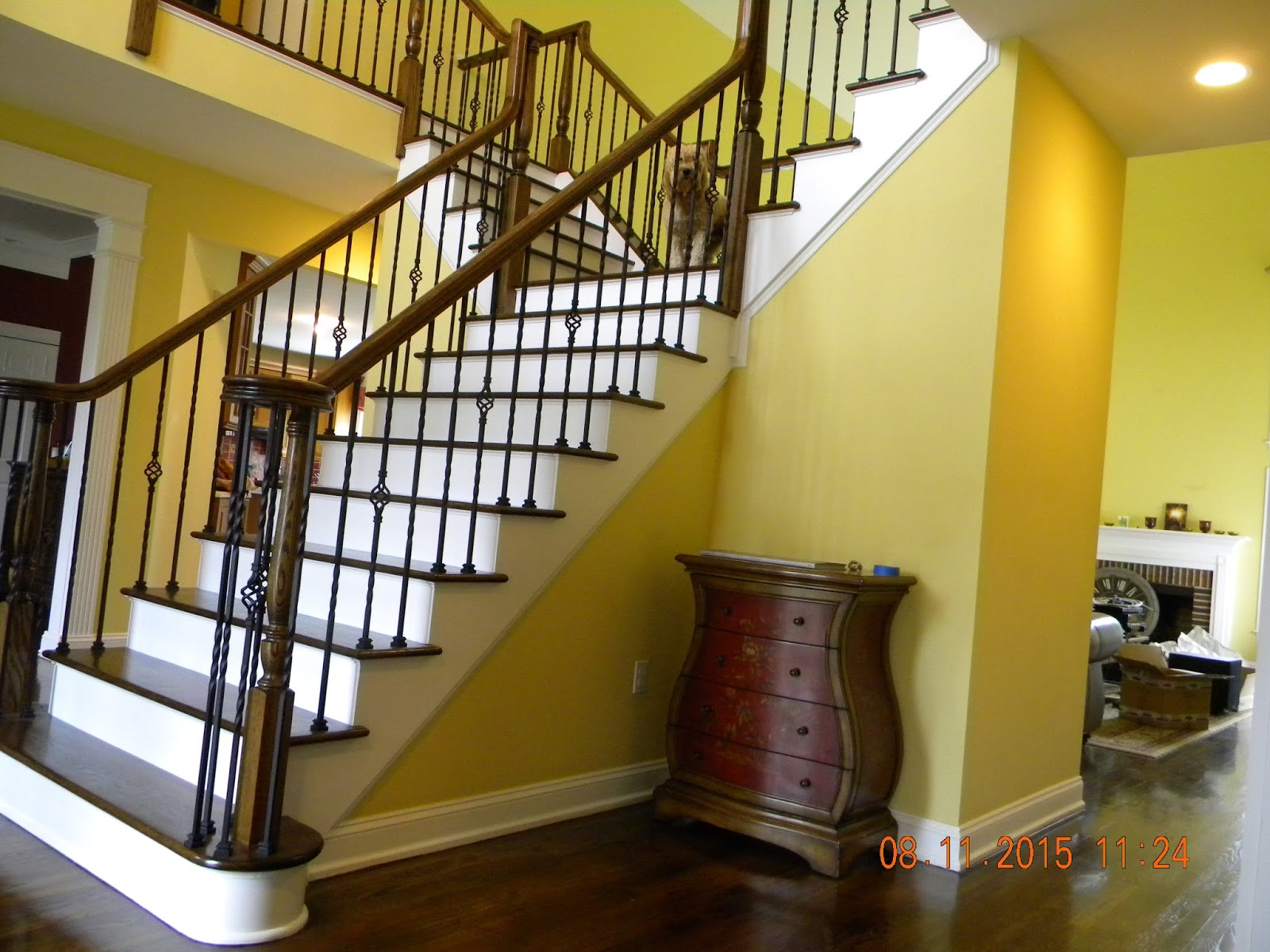 Wood Stairs and Rails and Iron Balusters Install Iron Balusters Oak