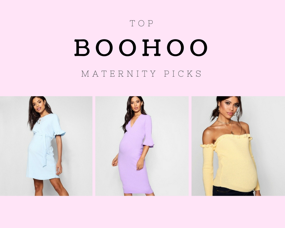 boohoo maternity pink dress
