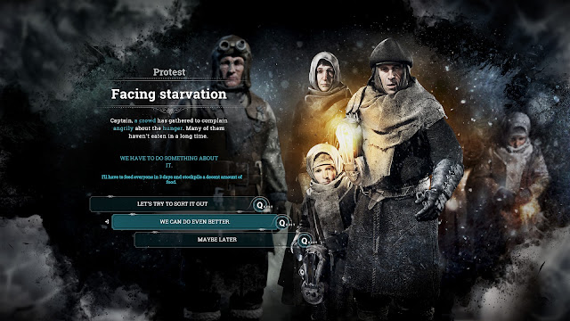Frostpunk - Protest - Facing starvation