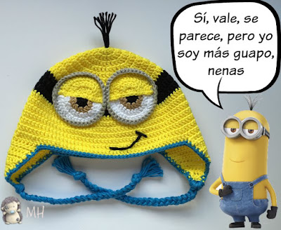 Gorro a crochet Minion