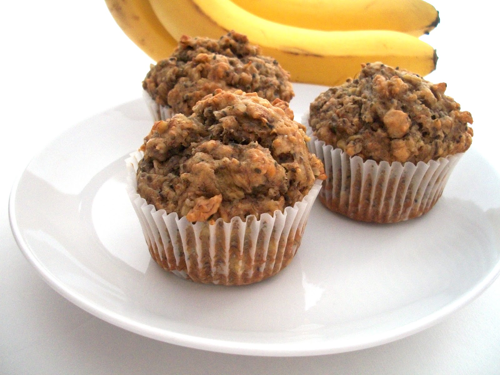 Brooke Bakes Whole Wheat, Nuts & Seeds Banana Muffins
