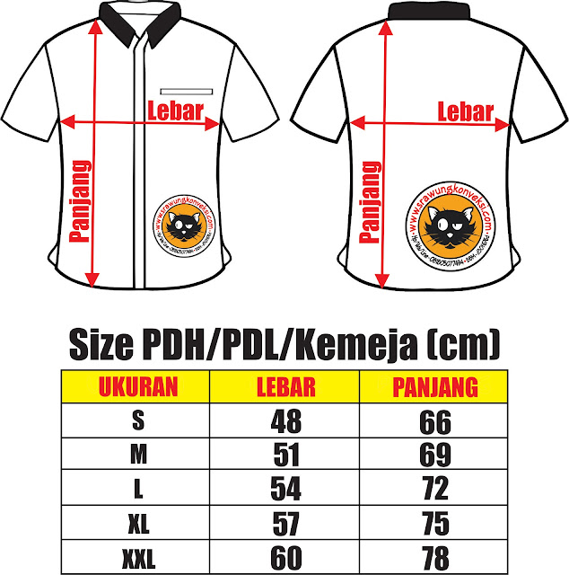 size pdh pdl kemeja konveksi, grosir, kaos polos, jaket, kemeja, seragam, pdh, pdl, almamater, setelan, sablon, bordir, topi, tas, murah, malang size pdh pdl kemeja konveksi, grosir, kaos polos, jaket, kemeja, seragam, pdh, pdl, almamater, setelan, sablon, bordir, topi, tas, murah, malang