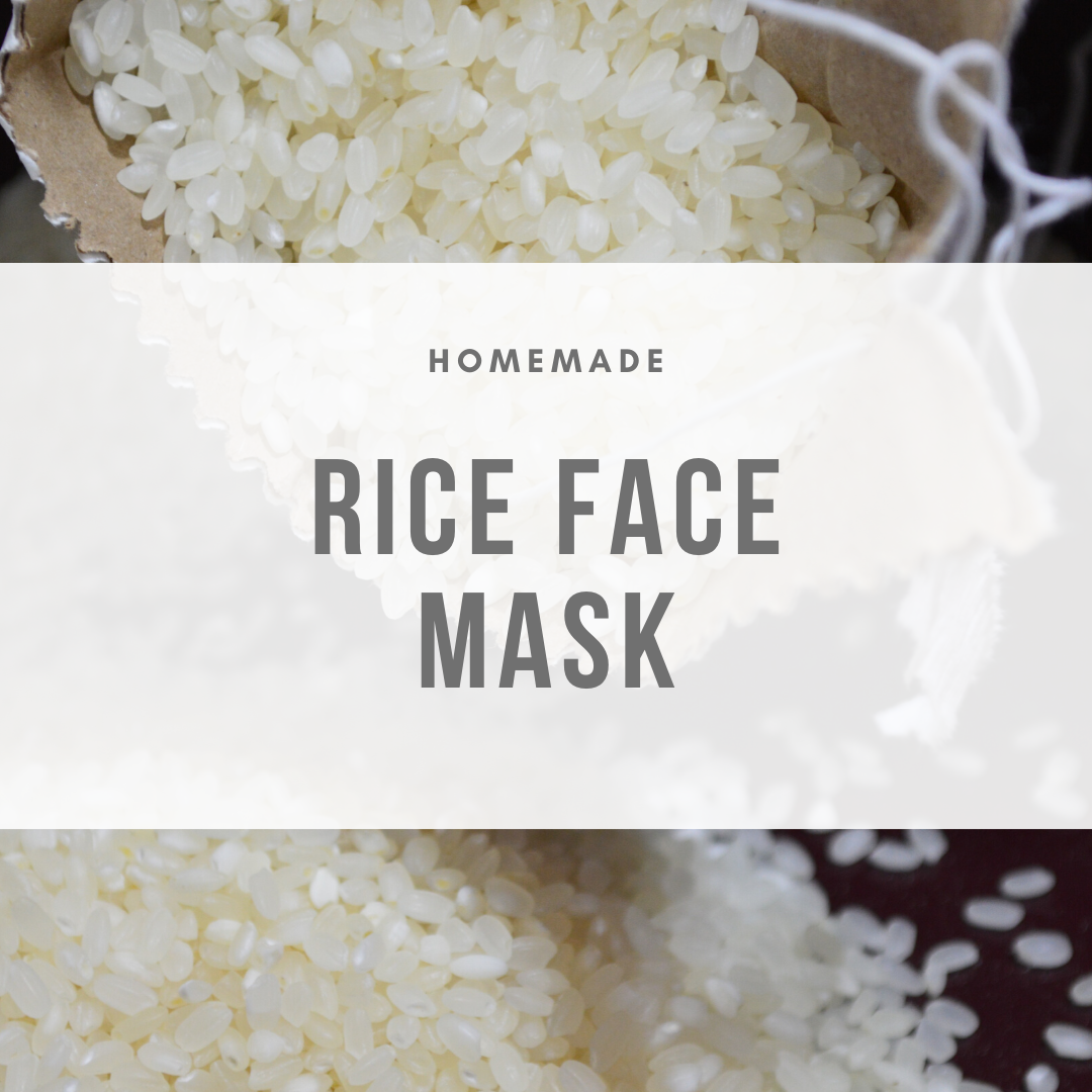 Rice face mask for brighter and tighter skin Herb garden
