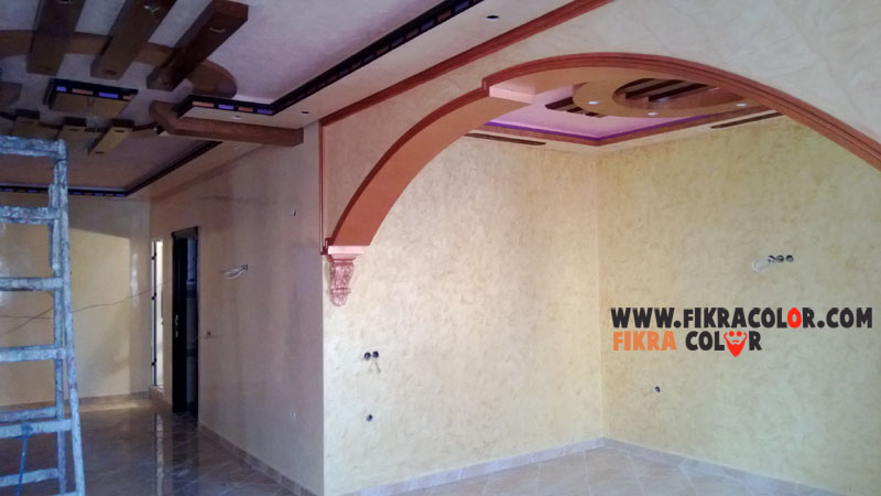 جديد ديكورات الجبس مع احدث انواع الدهانات fikra color جديد ديكورات الجبس مع احدث انواع الدهانات fikra color
