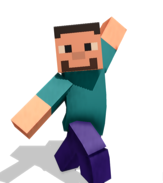 mmd minecraft steve model download