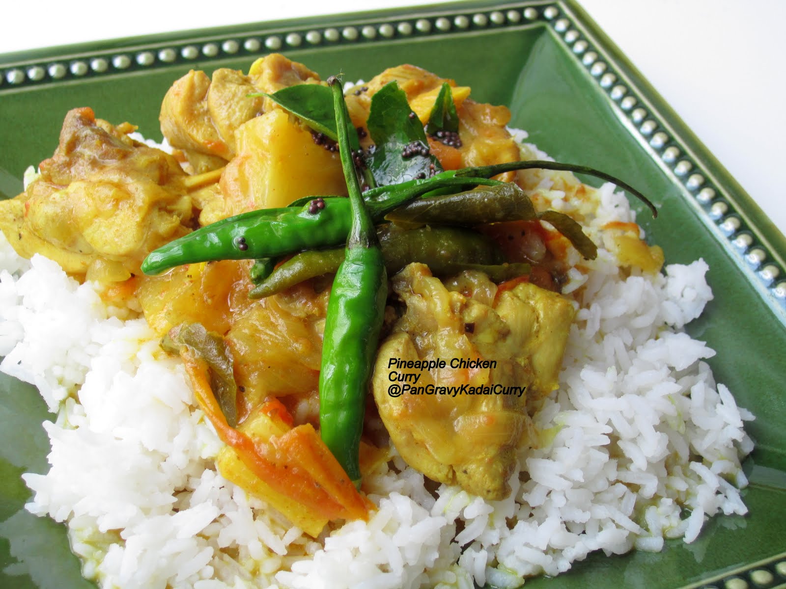Pan Gravy Kadai Curry Easy Pineapple and Chicken Curry