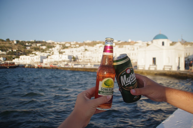 Sunset drinks at Mykonos Sunset drinks at Mykonos