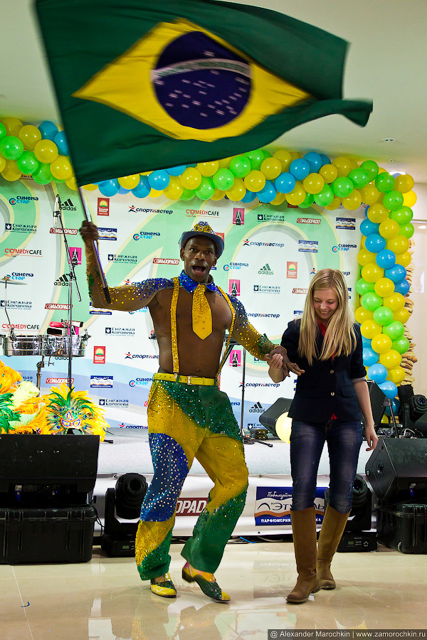Карнавальное настроение с бразильским флагом