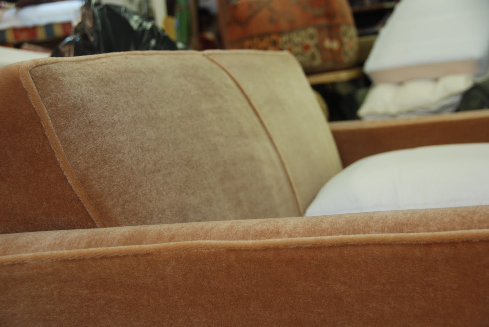 Pollins of Napa Custom mohair sofa