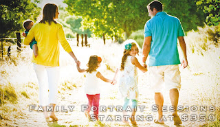 Family Portait Sessions $350