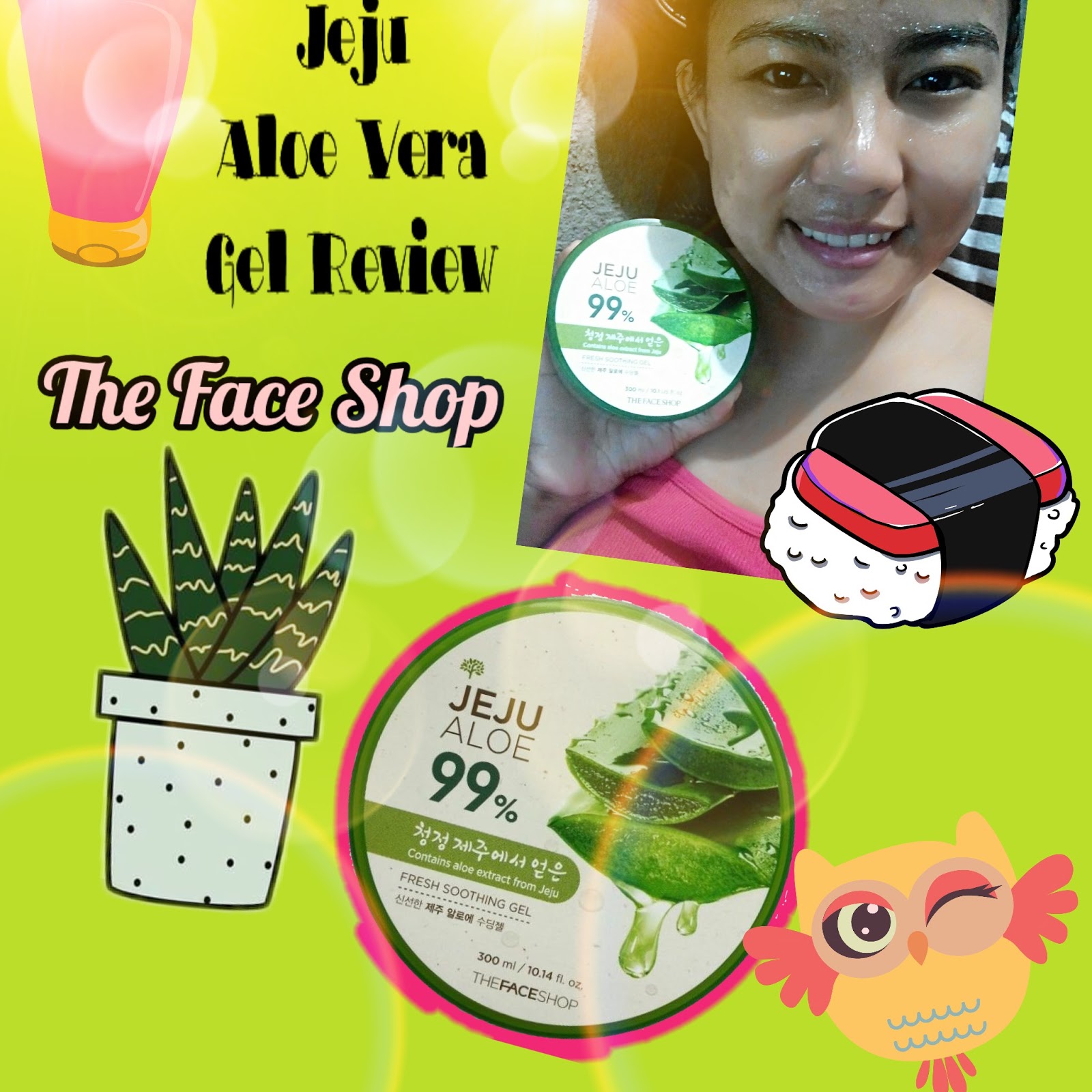 The Face Shop Jeju Aloe Gel Review! ArtsybeautyLife
