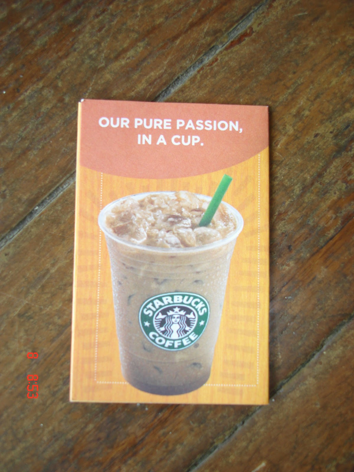 A Cup A Day 2009 Starbucks Summer Stamp Card