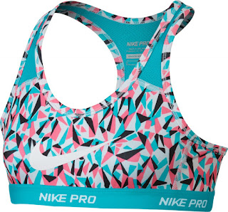Dívčí sportovní podprsenka Nike Pro Hypercool 811965-100 modro-růžová